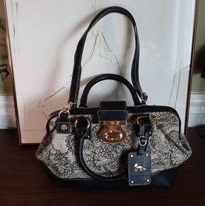 Emma Fox black leather handbag